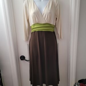 DRESS BARN Ruched Waist Dress